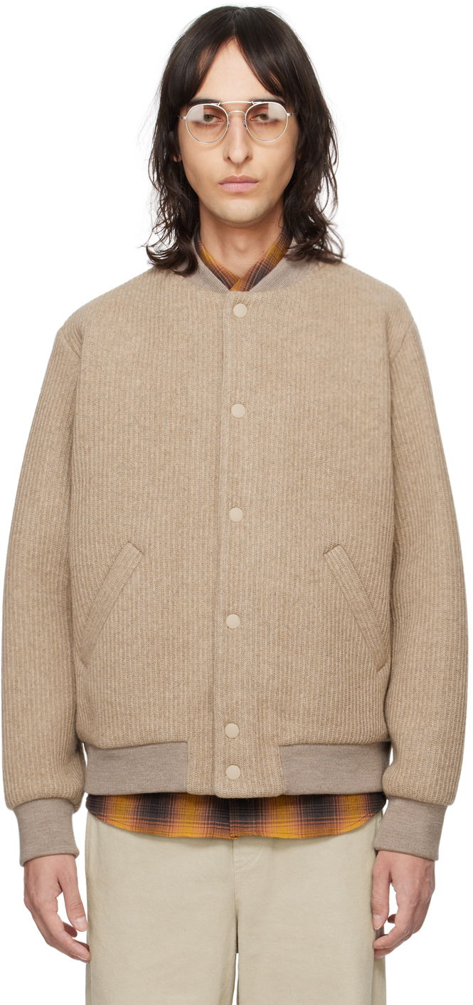 Куртка бомбер A.P.C. Mick Bomber Jacket бежевий | WOAQR-M02888