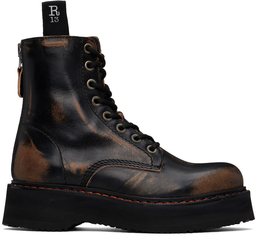 Одяг R13 R13 Single Stack Boots чорний | R13WS025-R01