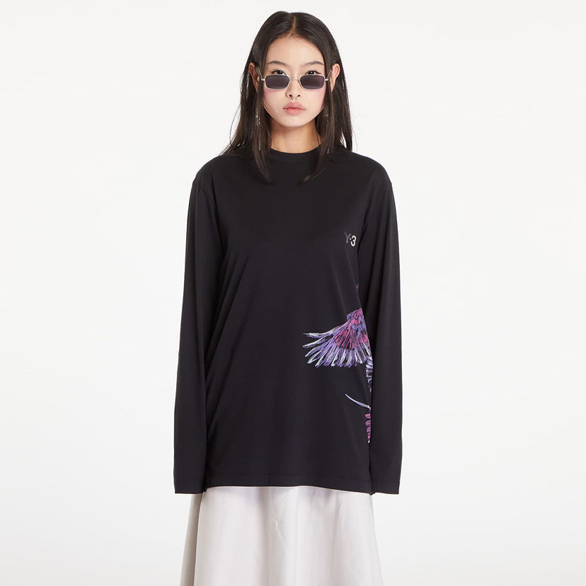 Футболка Y-3 Graphic Long Sleeve Tee UNISEX чорний | IX5037