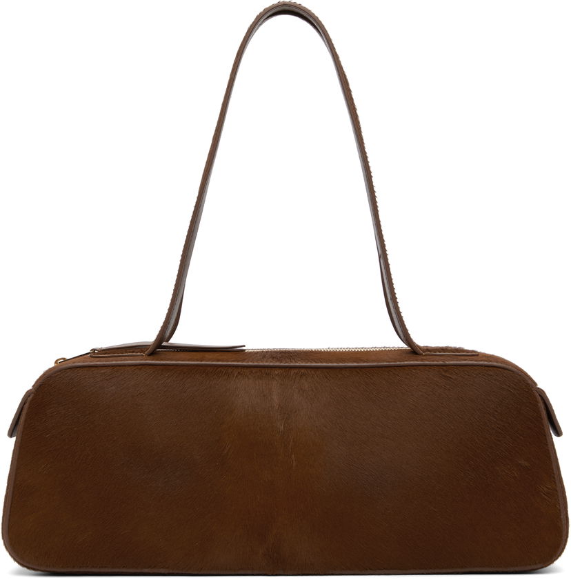 Сумка Khaite KHAITE Simona Calf Hair Shoulder Bag Коричневий | H2040-760