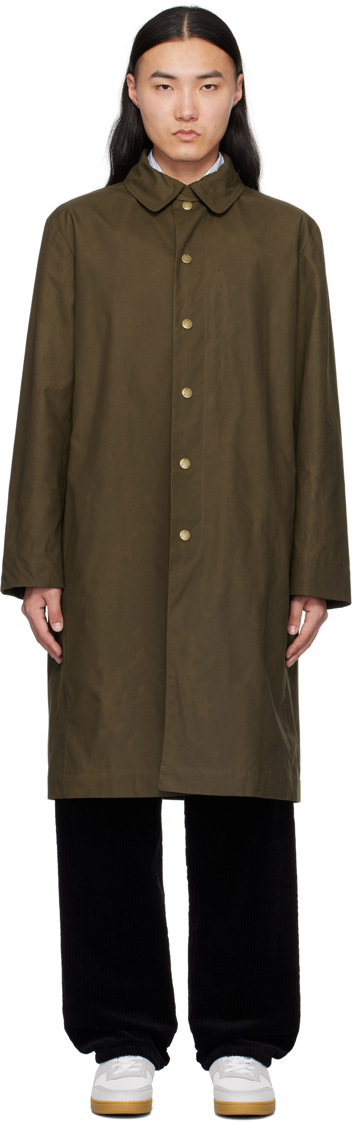 Пальто A.P.C. A.P.C. Arthur Mac Coat Зелений | COERC-H01535, 0