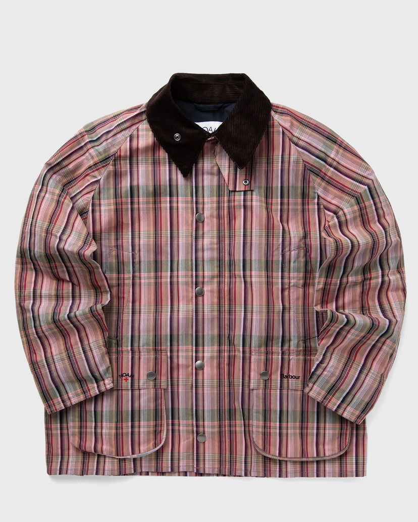 Куртка Barbour Noah Madras Bedale Jacket Рожевий | MCA1056PI51