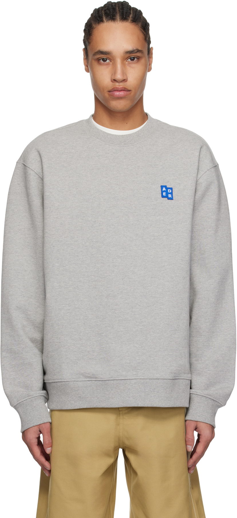 Cветр ADER ERROR ADER error Significant TRS Tag 01 Sweatshirt Сірий | BO42FYSW0101GR