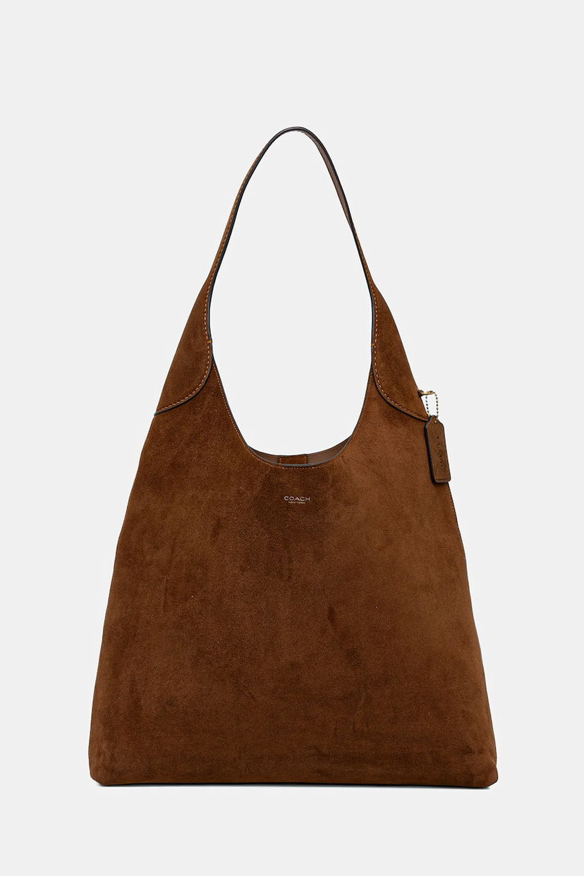 Сумка Coach Coach Brooklyn Suede Shoulder Bag Коричневий | CW636
