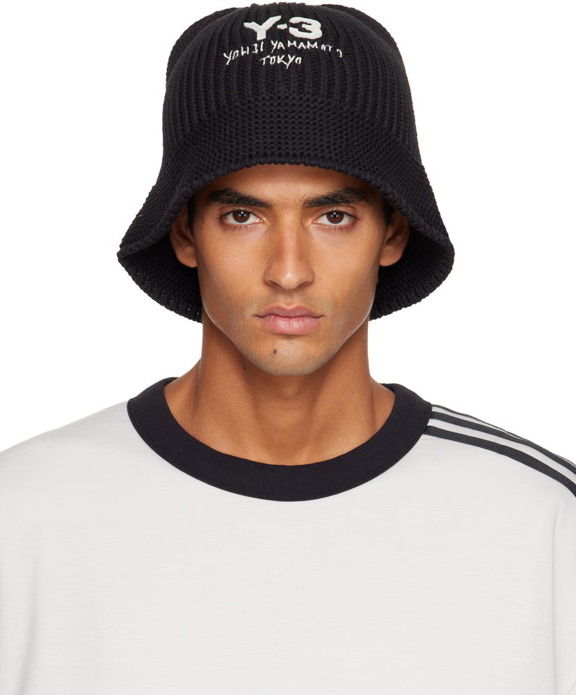 Капелюх Y-3 Y-3 Heritage Knit Bucket Hat чорний | JX8305
