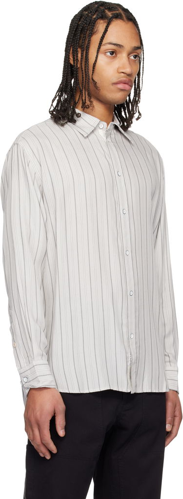Сорочка rag & bone rag & bone Matthew Striped Shirt білий | MBW24HA006PKML, 1