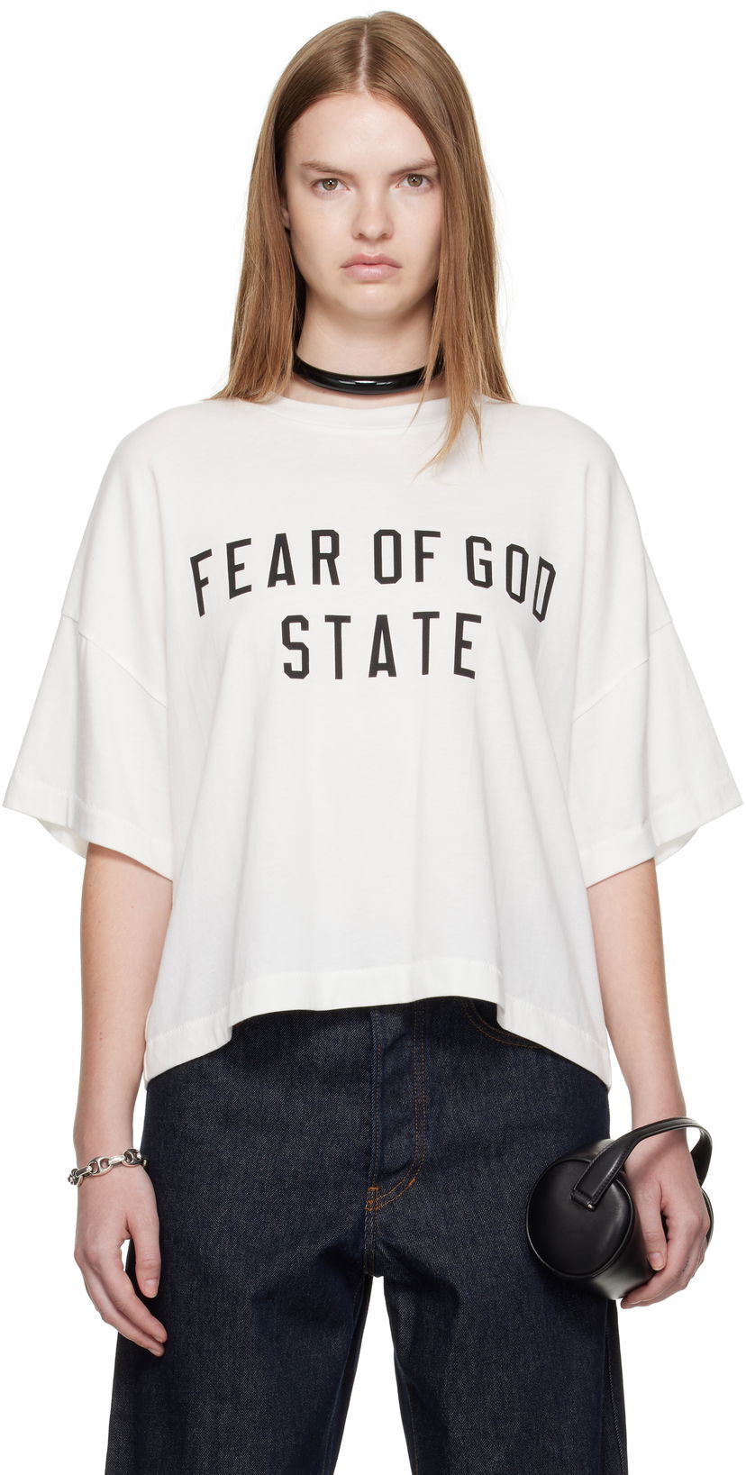 Футболка Fear of God Fear of God ESSENTIALS Boxy T-Shirt білий | 125SP257164FW