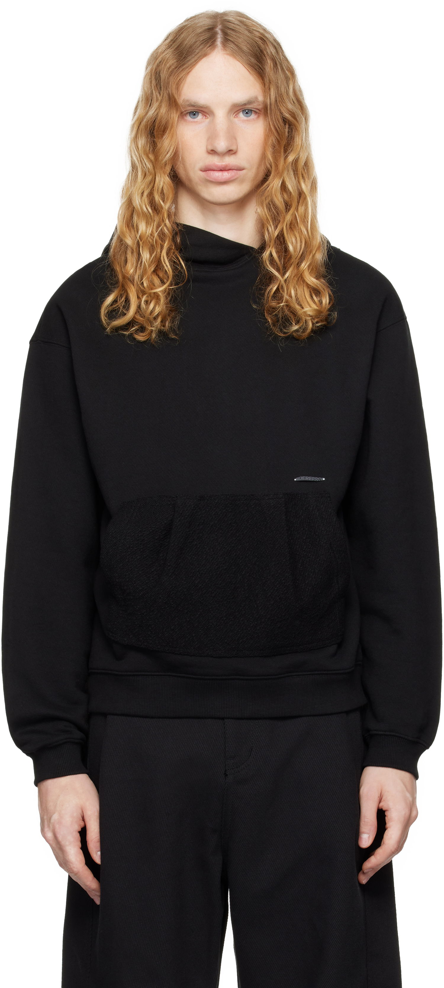 Світшоти ADER ERROR Black Patch Pocket Hoodie чорний | BN01FWHD0106BK, 0