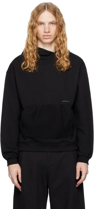 Світшоти ADER ERROR Black Patch Pocket Hoodie чорний | BN01FWHD0106BK, 0