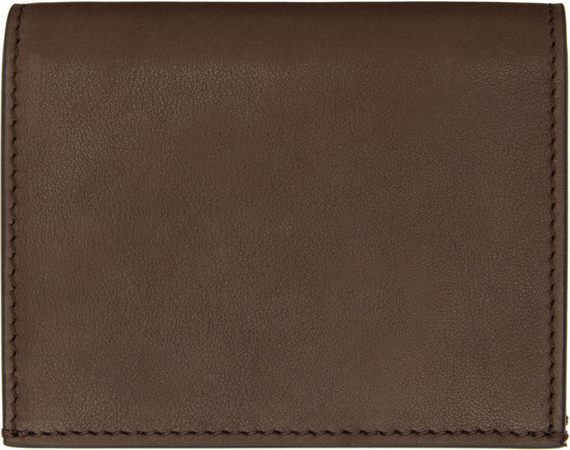Гаманець Thom Browne Thom Browne Soft Calf Leather Single Card Holder Коричневий | MAW021L-L0117