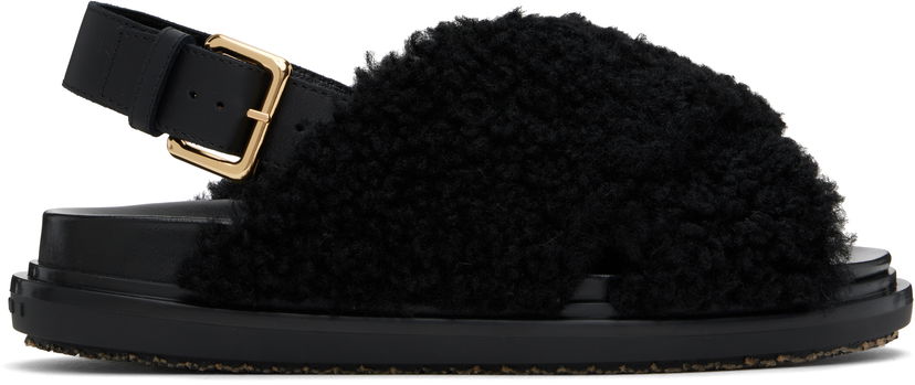 Кросівки та взуття Marni Fussbett Sandals чорний | FBMS005801 P9093