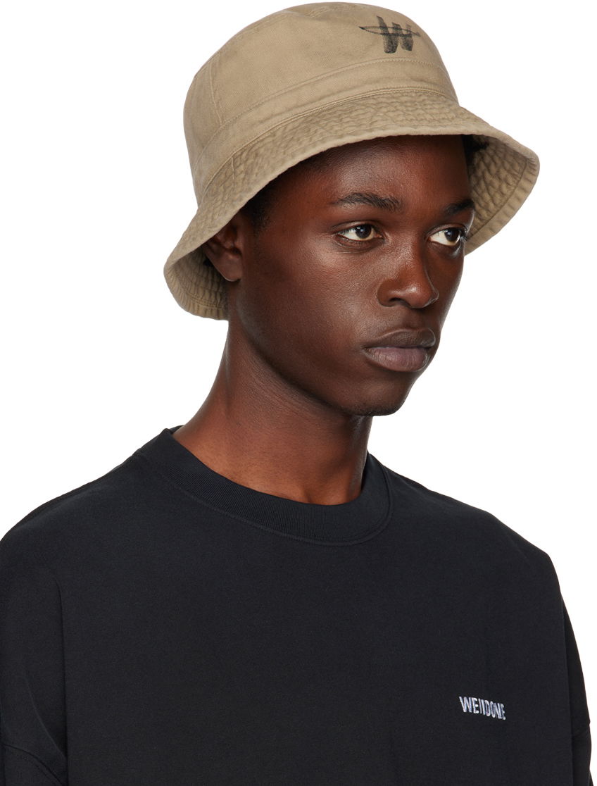 Кепка We11done We11done WD One Logo Bucket Hat бежевий | WD-AH3-22-404-U-BG, 1