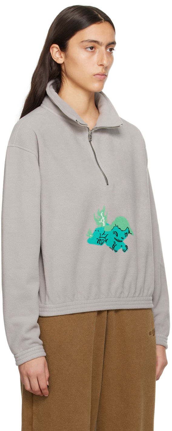Світшоти We11done We11done Pony Fleece Pullover Сірий | WD-TS3-23-893-U-GY, 1