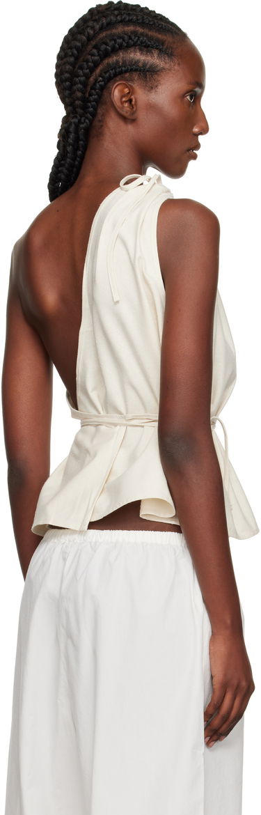 Безрукавка Baserange Baserange One Shoulder Tie Waist Top білий | TSVI-WS-AU25, 2