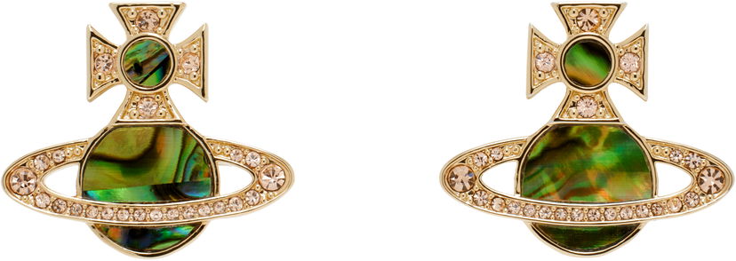 Сережки Vivienne Westwood Vivienne Westwood Rina Orb Earrings Зелений | 6201036D-02R898-