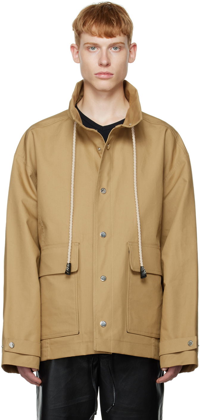 Парка Nanushka Elias Utility Jacket бежевий | NM22PFOW00266