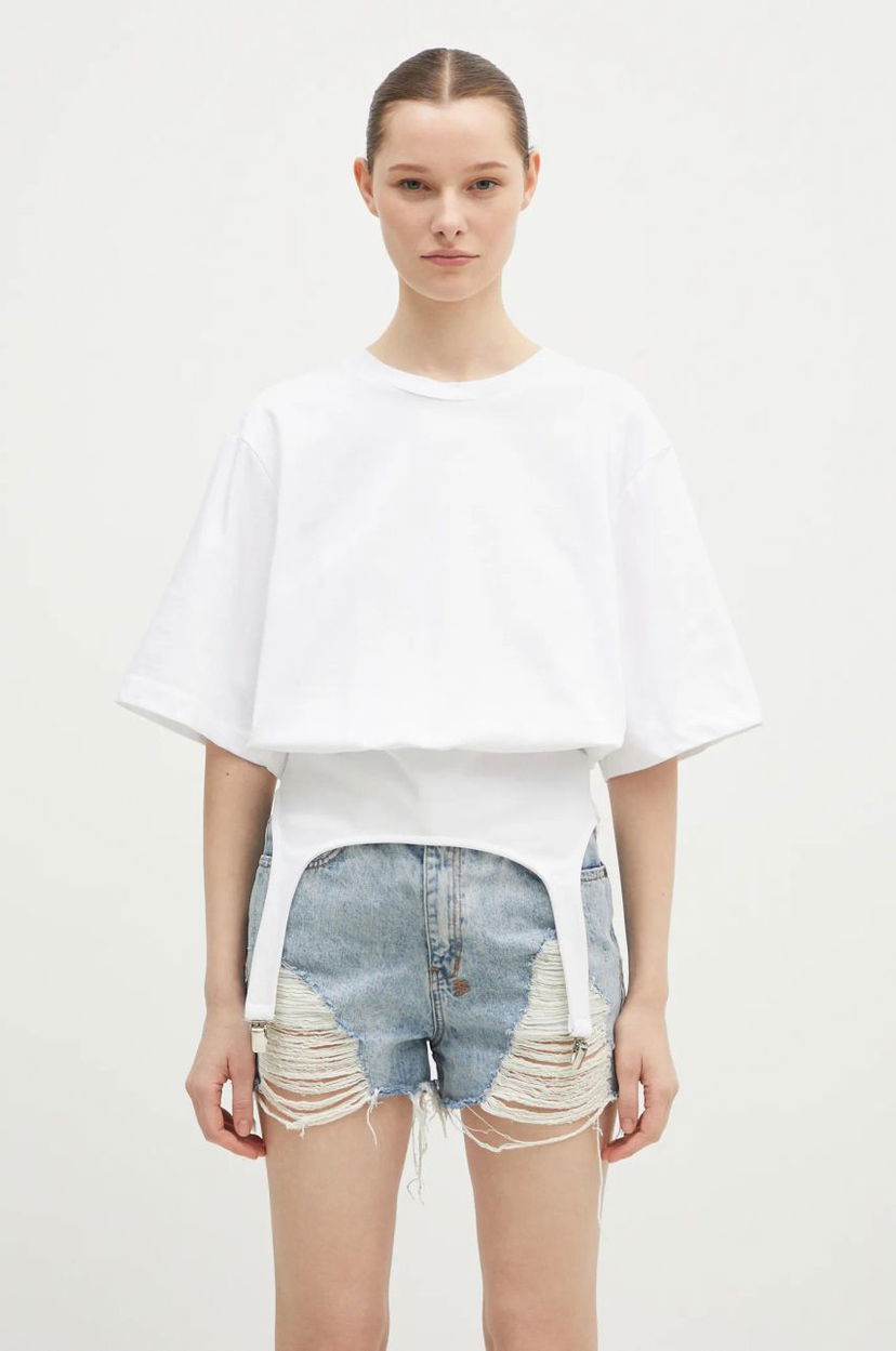 Футболка Fiorucci White Suspender T-Shirt білий | W01FMTSH263CJ01WH01