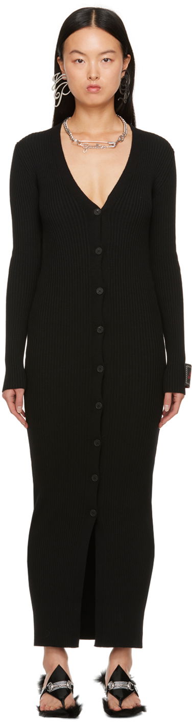 плаття Jean Paul Gaultier Jean Paul Gaultier Eiffel Tower Maxi Cardigan чорний | 23/15-F-RO081P-M057-00