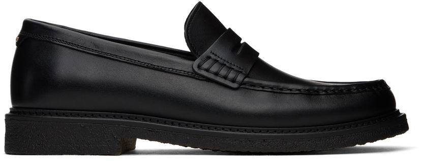 Кросівки та взуття BOSS BOSS Polished Leather Loafers чорний | 50536162