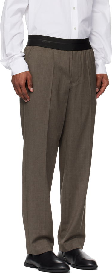 Штани Helmut Lang Helmut Lang Tapered Pull-On Trousers Коричневий | P01HM203, 1