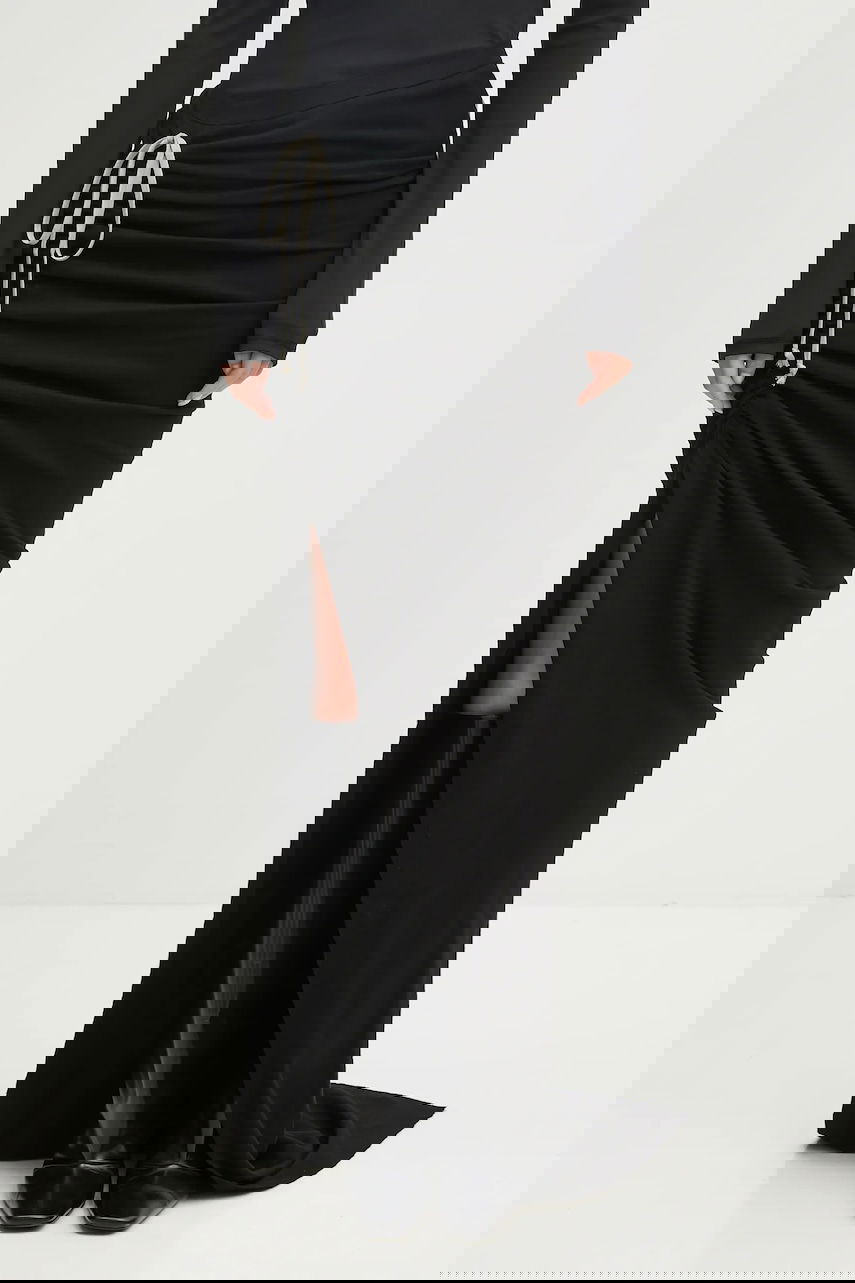 Спідниця Rick Owens Rick Owens DRKSHDW Soft Edfu Long Maxi Skirt чорний | DS02E7337.JDB, 0
