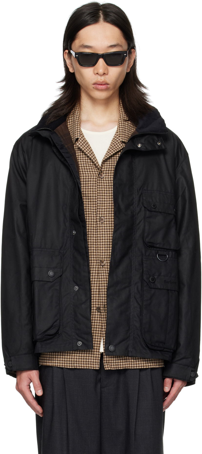 Куртка Barbour Re-Engineered Utility Bedale Waxed Jacket чорний | MWX2483BK71