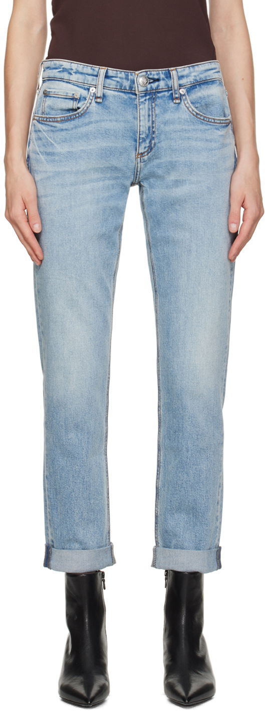 Джинси rag & bone Rag & Bone Dre Boyfriend Jeans Синій | WDD23H2678FUDA