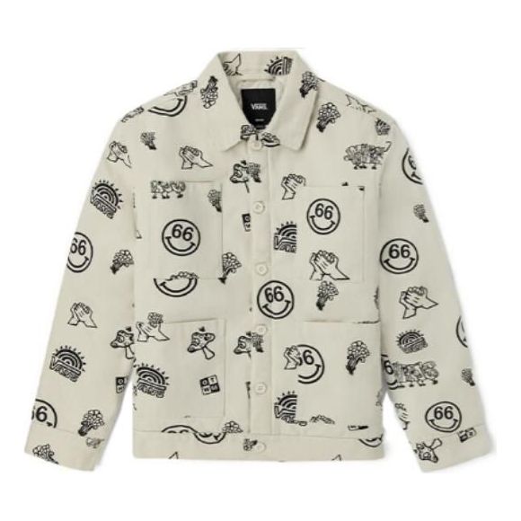 Куртка Vans Vans Smile Print Chore Jacket білий | VN0A5H8K7DS, 0
