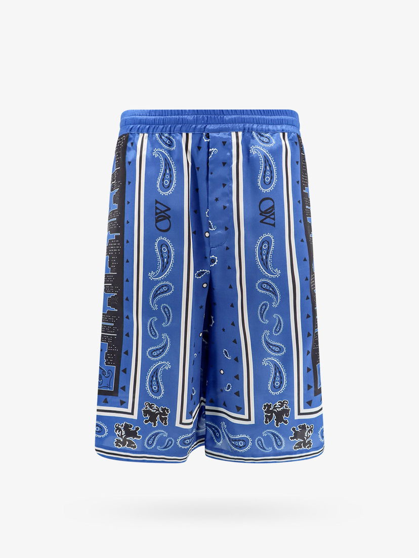 Шорти Off-White BERMUDA SHORTS - OFF WHITE Синій | OMCB092S24FAB0014600