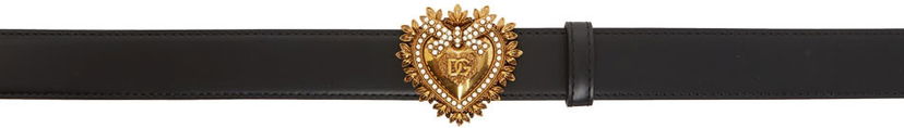 Ремені Dolce & Gabbana Black Devotion Belt чорний | BE1315 AK861