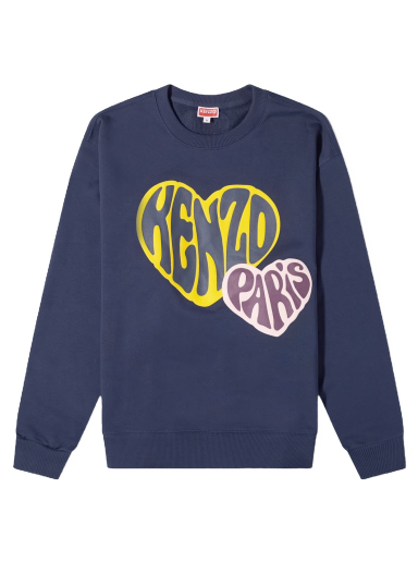 Світшоти KENZO Hearts Crew Sweat темно-синій | FD65SW0814MF-77