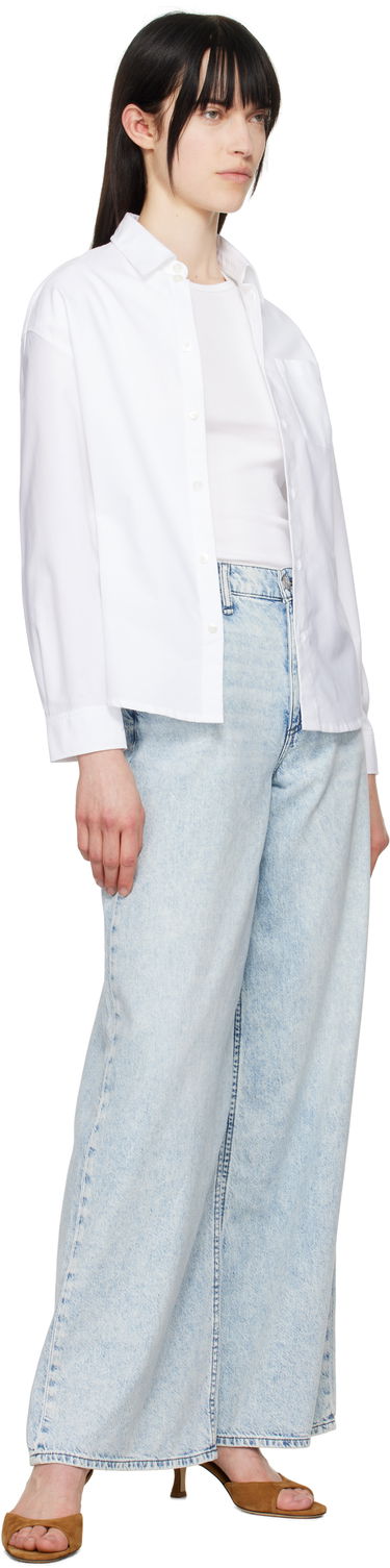 Джинси rag & bone Rag & Bone Featherweight Sofie Wide-Leg Jeans Синій | WDD25S2952FWBE, 3