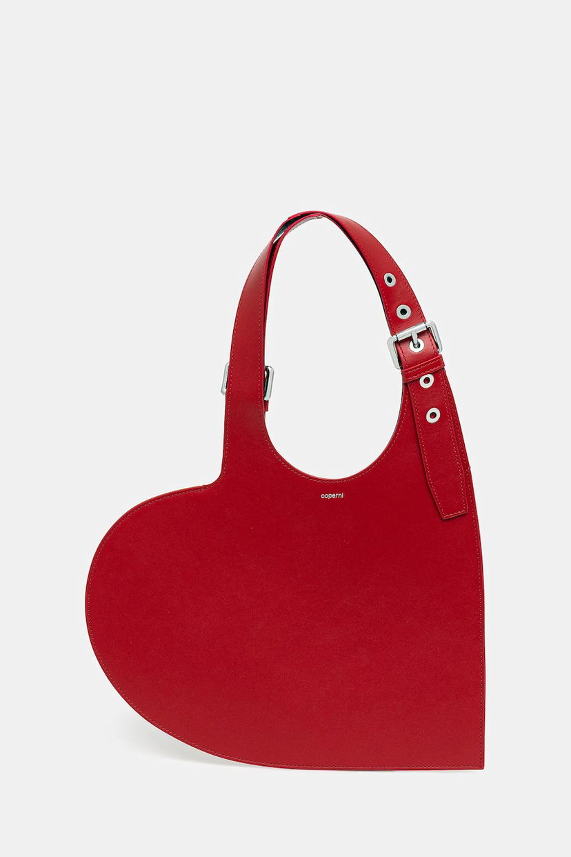 сумка-тоут Coperni Coperni Belt Heart Tote Bag Червоний | COPBA112F6012