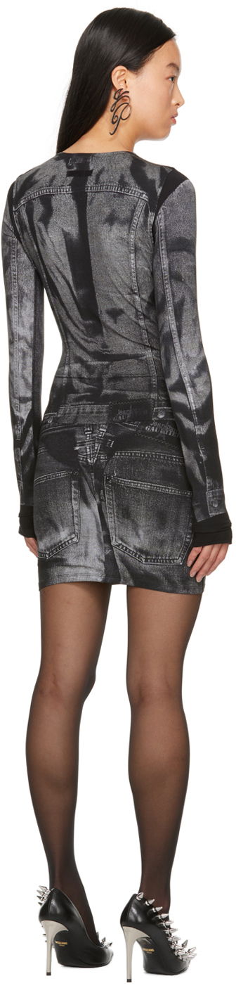 плаття Jean Paul Gaultier Jean Paul Gaultier Trompe L'œil Printed Minidress чорний | 23/15-F-RO076-J530-0002, 2