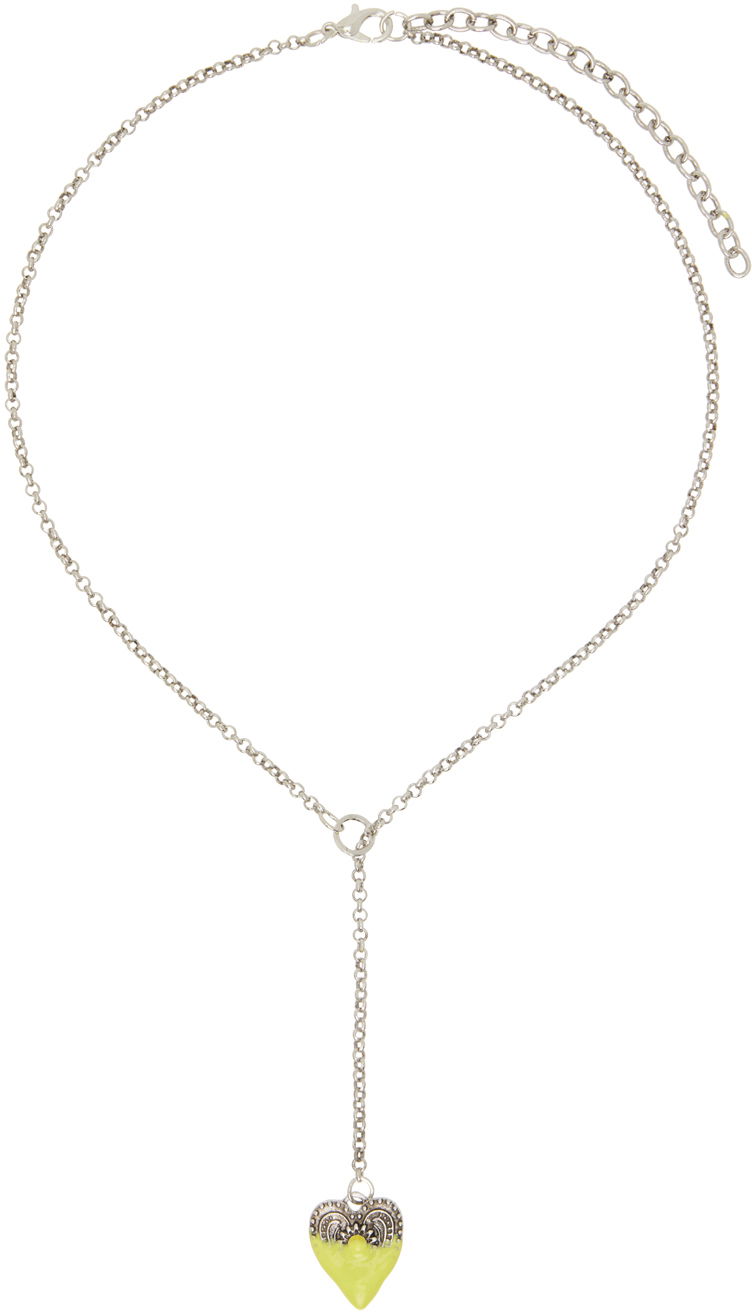 Кольє Ottolinger Ottolinger Dipped Heart Y-Necklace Жовтий | 1251507121