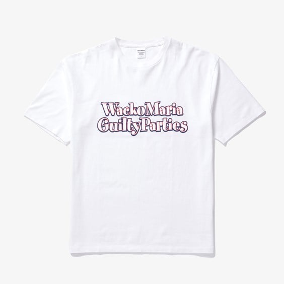 Футболка WACKO MARIA Washed Heavy Weight Crew Neck T-shirt білий | 23SS-WMT-WT01
