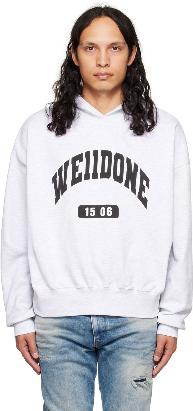 Світшоти We11done We11done Print Hoodie Сірий | WD-TH3-22-807-U-GY