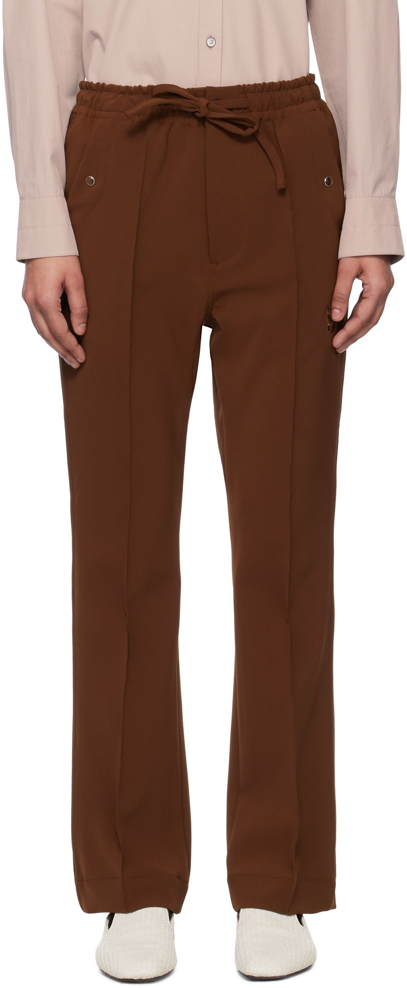 Штани Needles Needles Piping Cowboy Trousers Коричневий | QV218