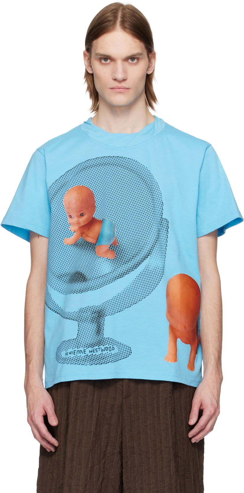 Футболка Vivienne Westwood Vivienne Westwood Baby Isla T-Shirt Синій | 3G01003F-J001M-