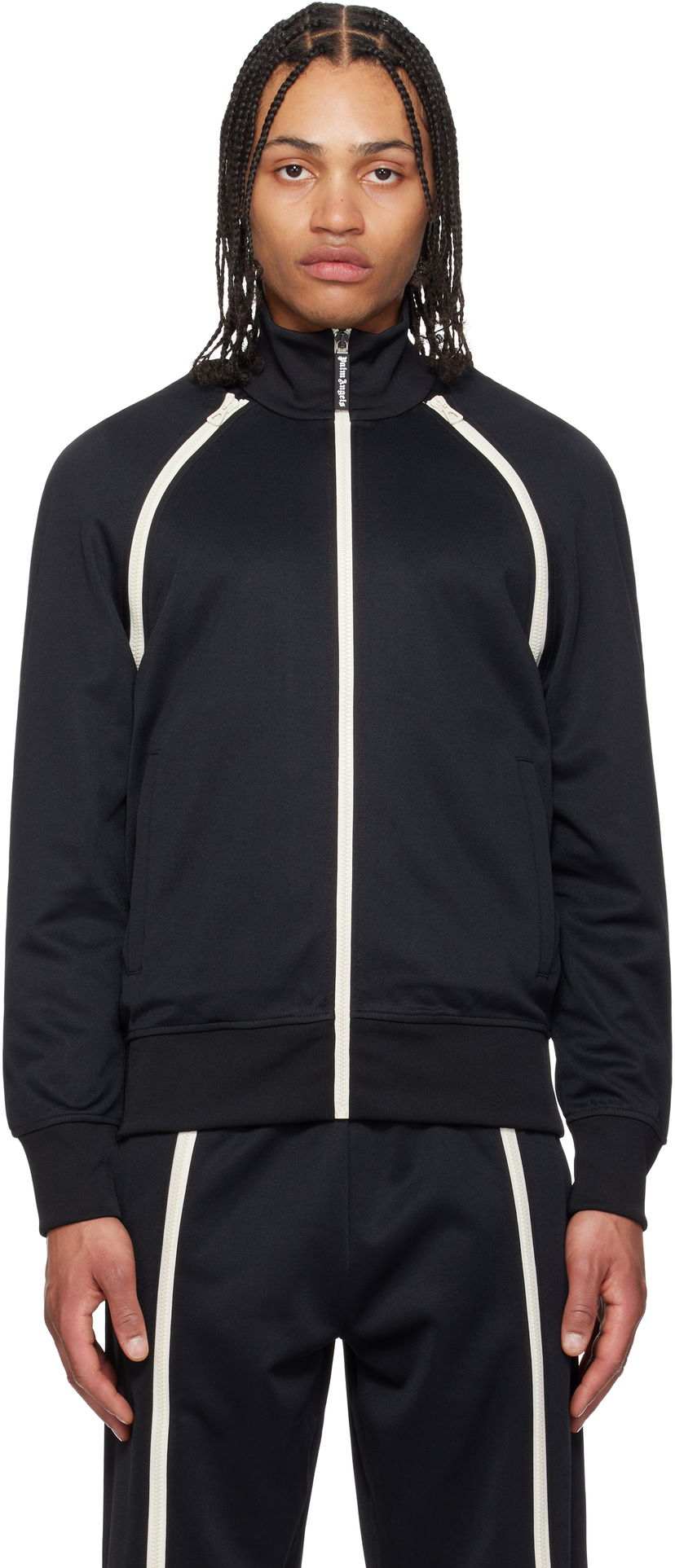 Спортивний костюм Palm Angels Palm Angels Zip Sleeves Track Jacket чорний | PMBD082S25FAB0011010