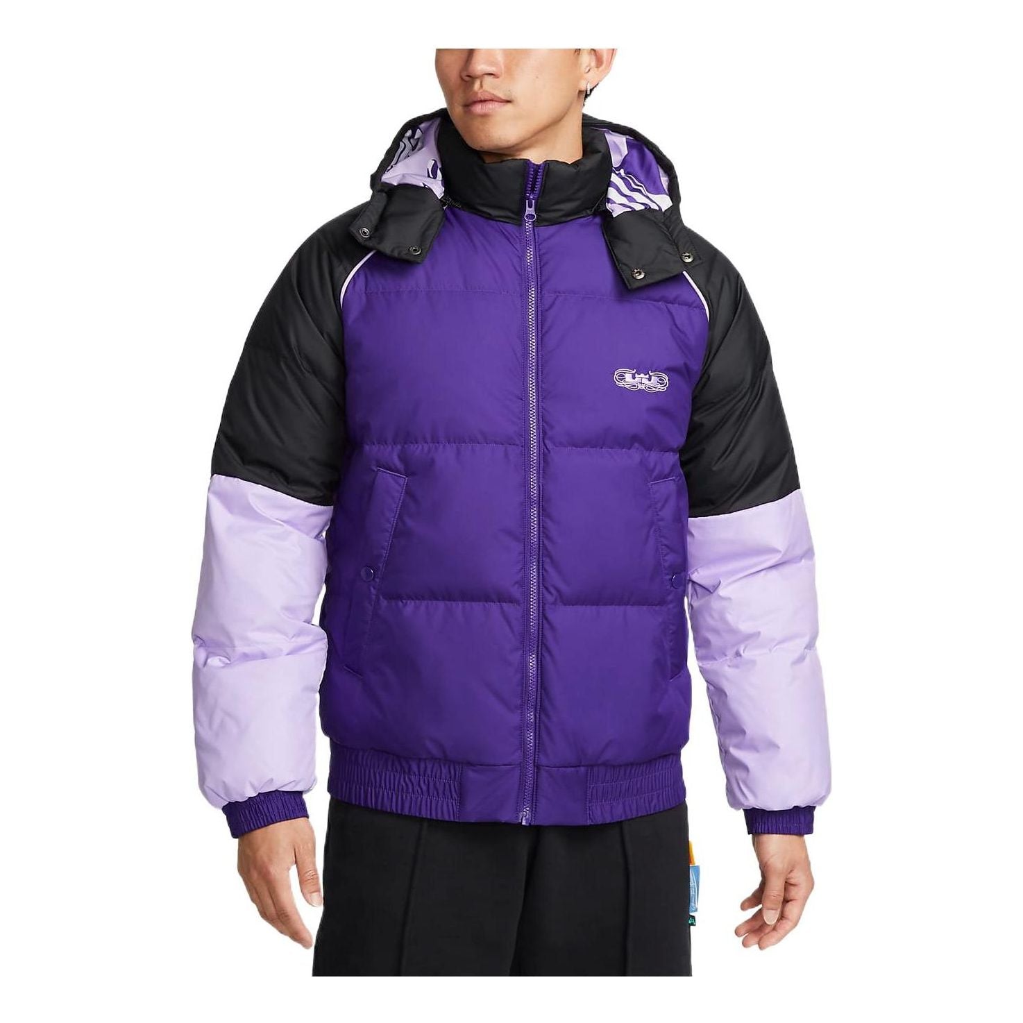 Пуховик Nike LeBron Color Block Puffer Jacket Фіолетовий | DQ6141-547, 0