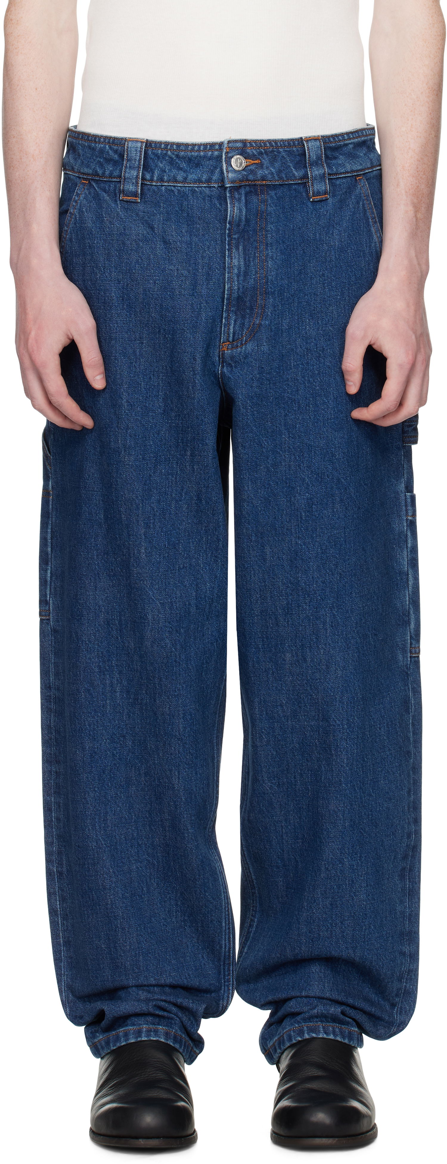 Джинси A.P.C. A.P.C. Fergus Loose Fit Jeans Синій | COHJK-M08500, 0