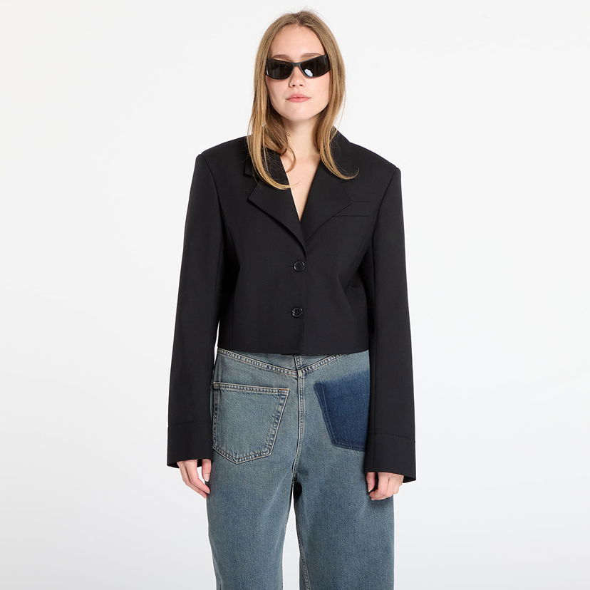 Куртка Off-White Big Bookish Crop Jacket чорний | OWEF12LF25FAB0011047