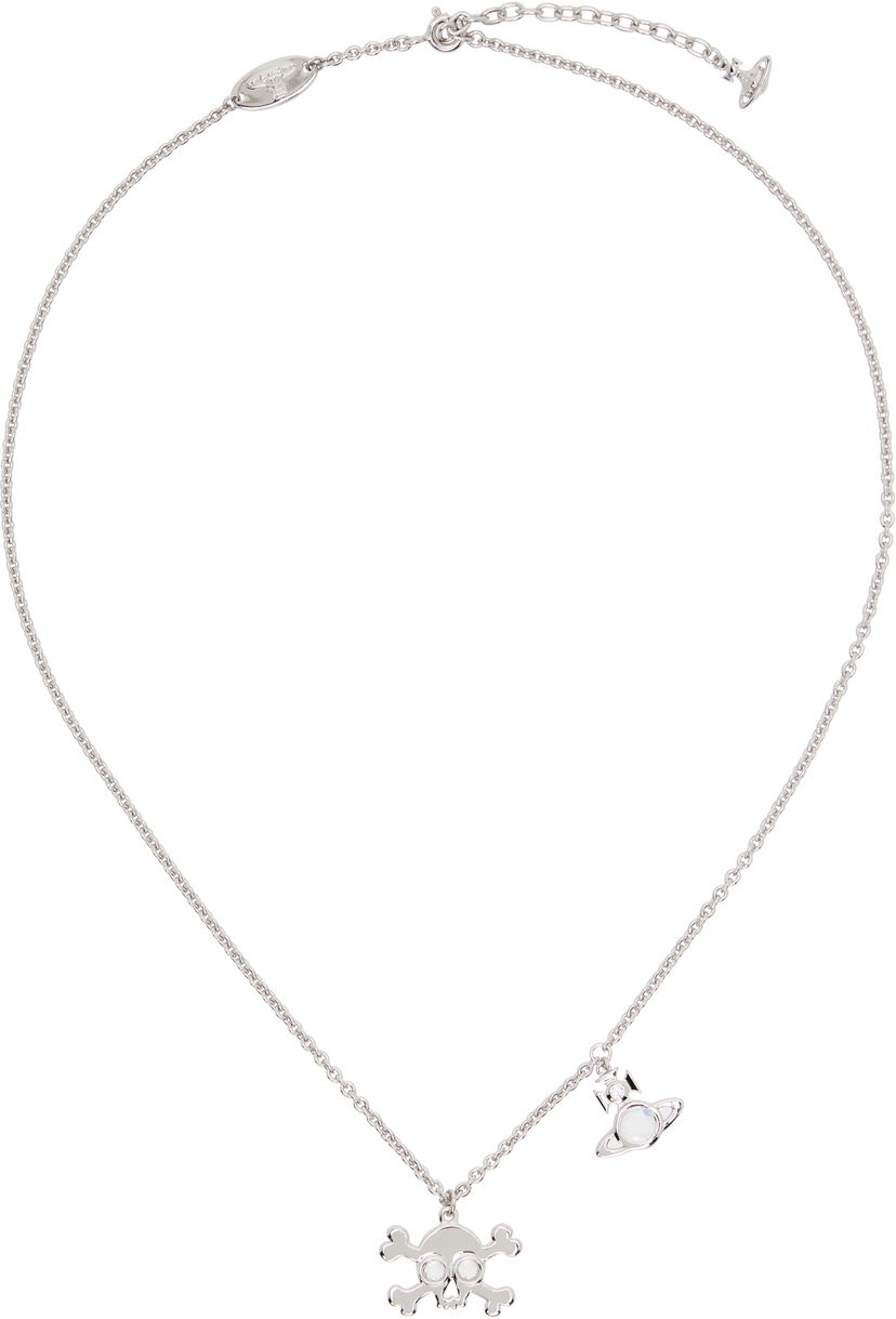 Кольє Vivienne Westwood Vivienne Westwood Franky Skull and Orb Pendant Necklace Металік | 630203FY-01P102-