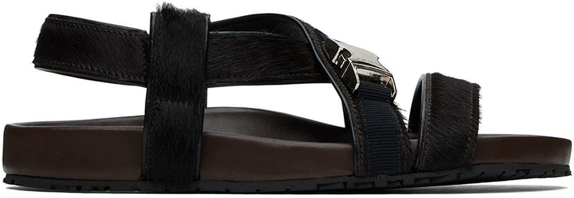 Догляд за взуттям Wales Bonner Wales Bonner Promise Sandals чорний | WBW42020C