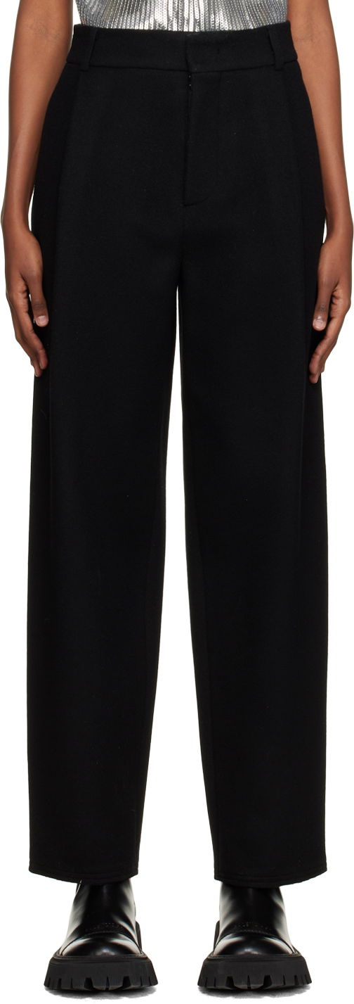Штани We11done Wide Fit Trousers чорний | WD-PT3-22-231-W-BK