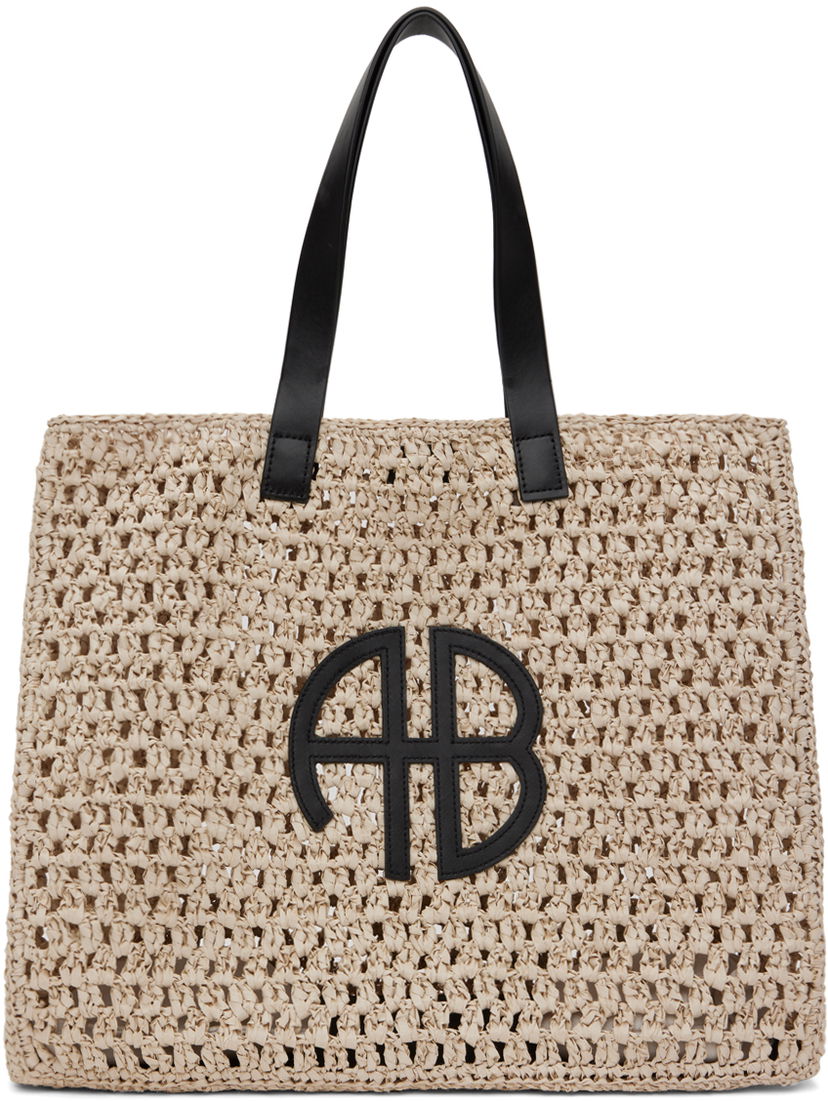 сумка-тоут Anine Bing Large Crochet Tote Bag бежевий | A-13-2158-022