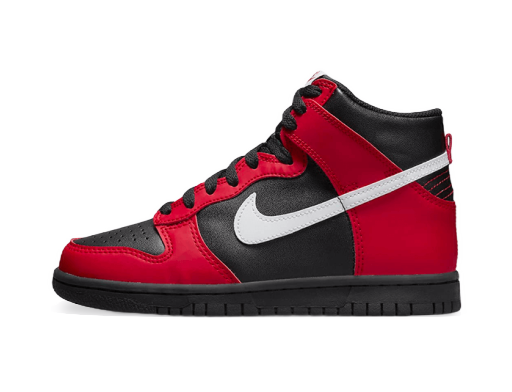 Кросівки та взуття Nike Dunk High "Black University Red" GS Червоний | DB2179-003