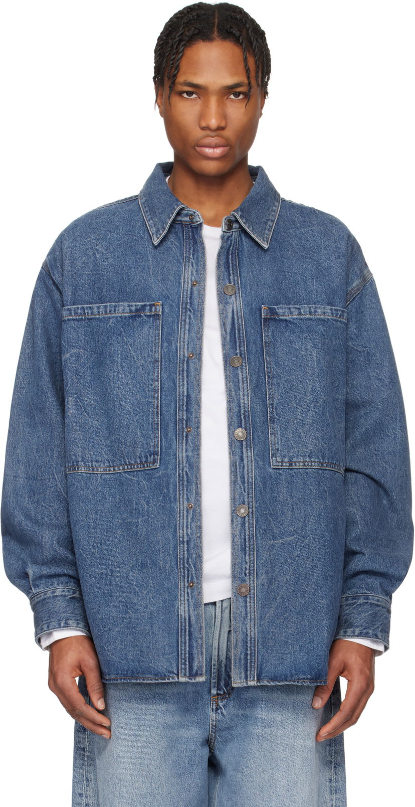 Сорочка AGOLDE AGOLDE Atticus Denim Jacket Синій | A4031-1206