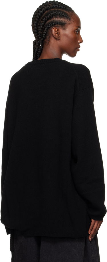 Cветр Yohji Yamamoto YOHJI YAMAMOTO String Round Neck Sweater чорний | HL-K04-184, 2